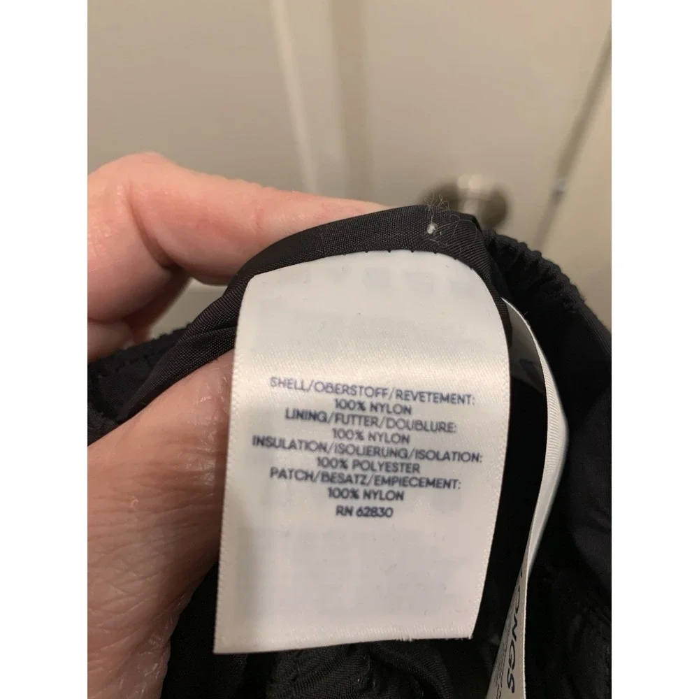 Lands End Kids Black GROW-A-LONGS Snow Pants Sz‎ 12 Waterproof Snowboard Ski